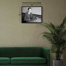 Cargar imagen en el visor de la galería, Digitally Restored and Enhanced 1915 Jose Raul Capablanca Photo Print - Vintage Photo of Cuban Chess Champion José Raúl Capablanca Wall Art Poster