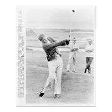 Load image into Gallery viewer, Digitally Restored and Enhanced 1963 John F Kennedy Poster Photo - Old Photo of American President John F Kennedy Playing Golf at Hyannis Port Wall Art