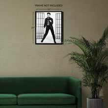 Cargar imagen en el visor de la galería, Digtally Restored and Enhanced 1957 Elvis Presley Photo Print - Vintage Photo of Elvis Presley on Jailhouse Rock - Old Poster of Elvis Presley Wall Art