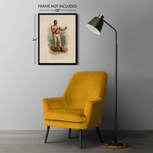 Cargar imagen en el visor de la galería, Digitally Restored and Enhanced 1883 John L Sullivan Photo Print - Vintage Photo of Heavyweight Champion Pugilist John L Sullivan Wall Art Poster