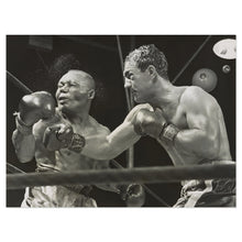 Load image into Gallery viewer, Digitally Restored and Enhanced 1952 Rocky Marciano Photo Print - Vintage Photo of Rocky Marciano Knocking Out Jersey Joe Walcott - Rocky Marciano Poster