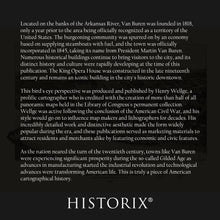 Load image into Gallery viewer, Digitally Restored and Enhanced 1888 Van Buren Arkansas Map Poster - Vintage Perspective Map of Van Buren City Crawford County Arkansas Wall Art Print