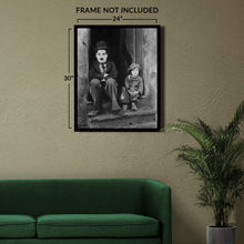 Cargar imagen en el visor de la galería, Digitally Restored and Enhanced 1921 Charlie Chaplin Photo Print - Vintage The Kid Charlie Chaplin Photo Wall Art - Old Photo of Charlie Chaplin Poster