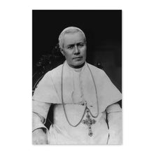 Load image into Gallery viewer, Digitally Restored and Enhanced 1914 Pope St Pius X Photo Print - Vintage Portrait Photo of Giuseppe Melchiorre Sarto Pope Saint Pius X Wall Art Poster
