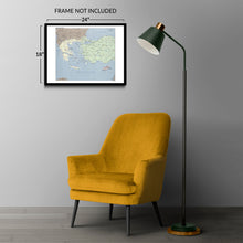 Load image into Gallery viewer, Digitally Restored and Enhanced 2006 Aegean Sea Region Map Poster - Print Map of The Aegean Sea Region - Aegean Sea Region Map of The Mediterranean Sea Wall Art