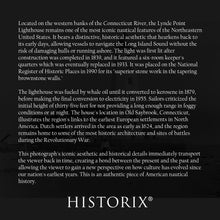 Load image into Gallery viewer, Digitally Restored and Enhanced 1940 Lynde Point Lighthouse Photo Print - Vintage Photo of Lynde Lighthouse Old Saybrook Town Connecticut Poster Wall Art