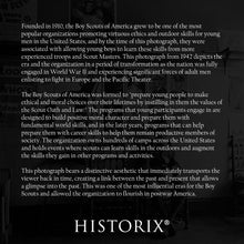 Cargar imagen en el visor de la galería, Digitally Restored and Enhanced 1942 Boy Scouts Photo Print - Vintage Photo of a Boy Scout in Chicago Illinois - Old Photo of Boy Scouts Poster Wall Art