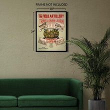 Load image into Gallery viewer, Digitally Restored and Enhanced 1920 The Field Artillery Poster Photo - Vintage Poster Photo of US Army Field Artillery Wall Art Print