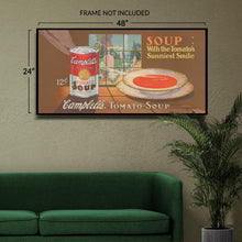 Load image into Gallery viewer, Digitally Restored and Enhanced 1920s Campbells Tomato Soup Advertising Poster - Vintage American Commercial Art - Archival Print