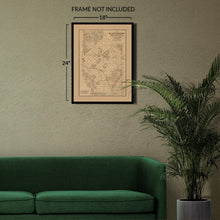 Load image into Gallery viewer, Digitally Restored and Enhanced 1878 Kaufman & Rockwall Texas Map Poster - Old Map of Kaufman and Rockwall Counties Texas - Vintage Texas Map Wall Art