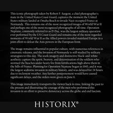 Load image into Gallery viewer, Digitally Restored and Enhanced 1944 Into The Jaws of Death Photo Print - Vintage Photo of the D-Day Normandy Landing of US Army Troops Wall Art Poster