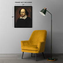 Cargar imagen en el visor de la galería, Digitally Restored and Enhanced 1610 William Shakespeare Photo Print - Vintage William Shakespeare Portrait Photo - Poet William Shakespeare Poster
