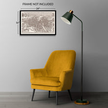 Cargar imagen en el visor de la galería, 1618 Paris France Map Poster - Vintage Bird's Eye View Map of Paris France by Claes Jansz Visscher - Old Paris Map Print