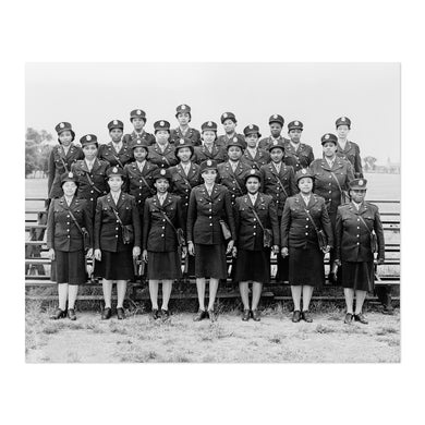 Digitally Restored and Enhanced 1944 First Black American Nurses in England Portrait Photo - Military Service Women Nurses in England Poster Print