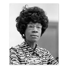 Load image into Gallery viewer, Digitally Restored and Enhanced 1972 Shirley Chisholm Photo Print - Old Shirley Chisholm Announcing Her Candidacy for Presidential Nomination Poster Photo