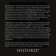 Load image into Gallery viewer, Digitally Restored and Enhanced 1825 Thomas Jefferson Portrait Photo Print - Restored Photo of United States Third President Thomas Jefferson Wall Art