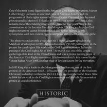 Load image into Gallery viewer, Digitally Restored and Enhanced 1964 Martin Luther King Jr Photo Print - Old Martin Luther King Poster Print - Historic MLK Poster Wall Art