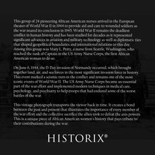 Load image into Gallery viewer, Digitally Restored and Enhanced 1944 First Black American Nurses in England Portrait Photo - Military Service Women Nurses in England Poster Print