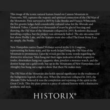 Load image into Gallery viewer, Digitally Restored and Enhanced 1900 Unframed Old Man of the Mountain Rock Formation Print Photo - Restored The Great Stone Face Photo Wall Art Poster