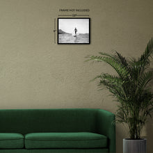 Load image into Gallery viewer, Digitally Restored and Enhanced 1929 The Surf Rider Photo Print - Restored Man Riding Wave on Surfboard - Honolulu Hawaii Surfing Poster Wall Art