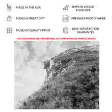 Load image into Gallery viewer, Digitally Restored and Enhanced 1900 Unframed Old Man of the Mountain Rock Formation Print Photo - Restored The Great Stone Face Photo Wall Art Poster