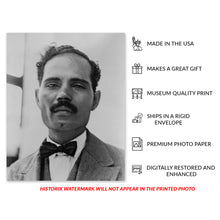 Load image into Gallery viewer, Digitally Enhanced and Restored 1936 Pedro Albizu Campos Photo Print - Puerto Rican Revolutionary Don Pedro Albizu Campos Portrait Photo Wall Art Poster
