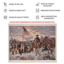 Load image into Gallery viewer, Digitally Restored and Enhanced1911 George Washington at Valley Forge Print Photo - Restored President George Washington Valley Forge Poster Wall Art