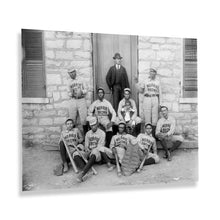 Load image into Gallery viewer, Digitally Restored and Enhanced 1899 African American Baseball Players Photo Print - Baseball Players from Morris Brown College at Atlanta Georgia Poster