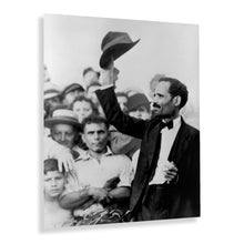 Load image into Gallery viewer, Digitally Restored and Enhanced 1950 Pedro Albizu Campos Photo Print - Old Revolutionary Pedro Albizu Campos Seized by Puerto Rican Police Wall Art Poster