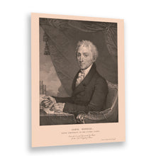 Load image into Gallery viewer, Digitally Restored and Enhanced 1828 President James Monroe Portrait Photo Print - Restored James Monroe the Fifth American President Poster Wall Art
