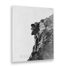 Load image into Gallery viewer, Digitally Restored and Enhanced 1890 Old Man of the Mountain Photo Print - Vintage Photo of The Great Stone Face or The Profile Wall Art Poster