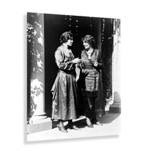 Load image into Gallery viewer, Digitally Restored and Enhanced HISTORIX Vintage 1910 Mrs. Emmeline Pethick-Lawrence & Alice Paul Photo Print - British Suffrage Leader & National Woman's Party President Portrait