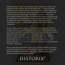 Load image into Gallery viewer, Digitally Restored and Enhanced 1950 Hawaii Travel Poster Print - Restored United Air Lines Hawaii Only Hours Away Via Mainliner Travel Poster Wall Art