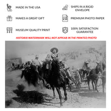 Load image into Gallery viewer, Digitally Restored and Enhanced 1914 General Francisco Pancho Villa on Horseback Photo Print - Vintage Pancho Villa Poster During The Mexican Revolution