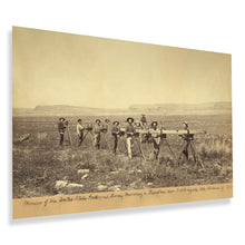 Load image into Gallery viewer, Digitally Restored and Enhanced 1883 United States Geological Survey Members Photo Print - US Geological Survey Members Near Fort Wingate New Mexico Poster