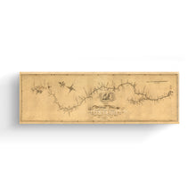 Cargar imagen en el visor de la galería, Digitally Restored and Enhanced 1811 Mississippi River Map Canvas - Canvas Wrap Vintage Wall Map of Mississippi River - Historic Mississippi Poster - Old Mississippi Map From Source To Missouri Mouth