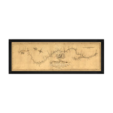 Cargar imagen en el visor de la galería, Digitally Restored and Enhanced 1811 Mississippi River Map - Framed Vintage Map of The Mississippi River - Old Wall Map of Mississippi Poster - Restored Mississippi Map Print