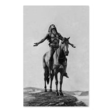 Load image into Gallery viewer, Digitally Restored and Enhanced 1921 Appeal to The Great Spirit Photo Print - Old Native Indian on Horseback Appeal to The Great Spirit Poster Wall Art