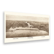 Load image into Gallery viewer, Digitally Restored and Enhanced 1915 The Twin Ports Superior Wisconsin Duluth Minnesota Map - Duluth MN Map History - Old Map of Superior Wisconsin Poster