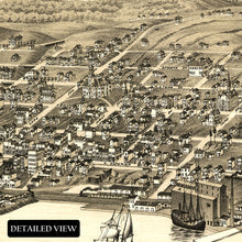 Load image into Gallery viewer, Digitally Restored and Enhanced 1883 Duluth Minnesota Map Poster - Old View of Duluth Minnesota Wall Art Print - Restored History Map of Minnesota Poster
