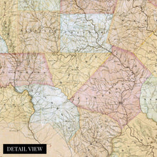 Load image into Gallery viewer, Digitally Restored and Enhanced 1833 North Carolina Map Canvas - Canvas Wrap Vintage North Carolina Map Print - Restored NC Map Poster - Old State of North Carolina Wall Art - Restored NC State Map