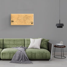 Load image into Gallery viewer, Digitally Restored and Enhanced 1818 Kentucky Map Canvas - Canvas Wrap Vintage Map of Kentucky Poster - Historic Kentucky Wall Art - Old Kentucky State Map - Restored Kentucky Map from Actual Survey