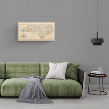 Load image into Gallery viewer, Digitally Restored and Enhanced 1833 North Carolina Map Canvas - Canvas Wrap Vintage North Carolina Map Print - Restored NC Map Poster - Old State of North Carolina Wall Art - Restored NC State Map