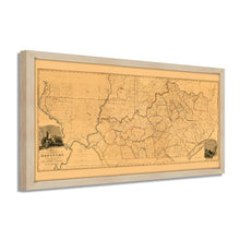 Cargar imagen en el visor de la galería, Digitally Restored and Enhanced 1818 Kentucky State Map - Framed Vintage Map of Kentucky Poster - Historic Kentucky Map - Restored State Map of Kentucky Wall Art from Actual Survey