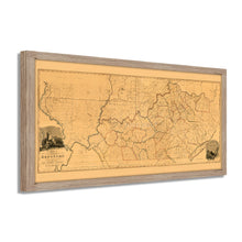 Cargar imagen en el visor de la galería, Digitally Restored and Enhanced 1818 Kentucky State Map - Framed Vintage Map of Kentucky Poster - Historic Kentucky Map - Restored State Map of Kentucky Wall Art from Actual Survey