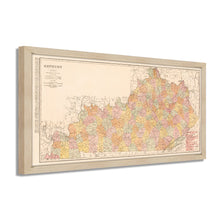 Load image into Gallery viewer, Digitally Restored and Enhanced 1905 Kentucky Map Poster - Framed Vintage State Map of Kentucky - Old Map of Kentucky Wall Art - Restored KY Map - Historic Kentucky State Map Print