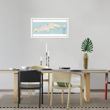Load image into Gallery viewer, Digitally Restored and Enhanced 1951 Island of Vieques Map Print - Framed Vintage Mapa de Puerto Rico Wall Art - Old Topographic Map of the Island of Vieques Puerto Rico Poster