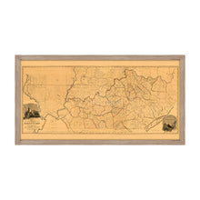 Cargar imagen en el visor de la galería, Digitally Restored and Enhanced 1818 Kentucky State Map - Framed Vintage Map of Kentucky Poster - Historic Kentucky Map - Restored State Map of Kentucky Wall Art from Actual Survey