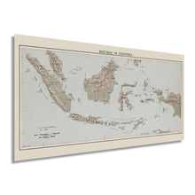 Load image into Gallery viewer, Digitally Restored and Enhanced 1957 Map of Indonesia Poster - Vintage Map Indonesia Wall Art Print - Republic of Indonesia Map Southeast Asia History