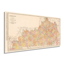 Load image into Gallery viewer, Digitally Restored and Enhanced 1905 Kentucky State Map - Vintage Kentucky Map Wall Art - Kentucky Artwork for Walls - Map of KY - Kentucky Map Poster - Kentucky Wall Decor - Kentucky Home Decor